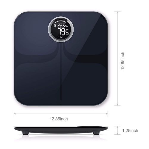  Small beautiful home Premium Floor Scales Bluetooth Smart Weight Scale with Large LED Display Body Fat Monitor...