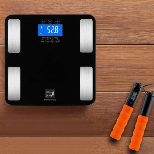  Small beautiful home Smart Touch Weight Measure 400 lb/0.1kg Digital Scales Track Body Weight BMI Fat Water...