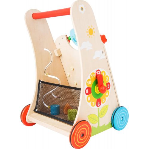  [아마존 핫딜]  [아마존핫딜]Small foot small foot 10606 Lauflernwagen Blumenwiese, Holz mit vielseitigem Spielspass fuer Kinder ab 2 Jahren Spielzeug