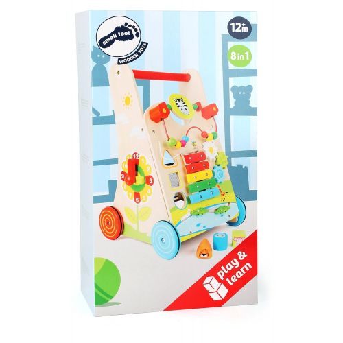  [아마존 핫딜]  [아마존핫딜]Small foot small foot 10606 Lauflernwagen Blumenwiese, Holz mit vielseitigem Spielspass fuer Kinder ab 2 Jahren Spielzeug