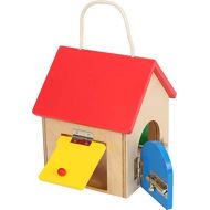 Small Foot Wooden Toys Compact House of Locks playset Designed for Children 3+