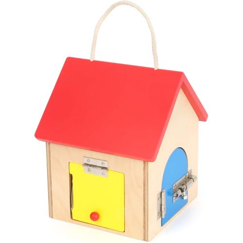  Small Foot Wooden Toys Compact House of Locks playset Designed for Children 3+