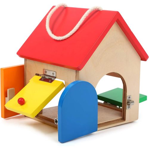  Small Foot Wooden Toys Compact House of Locks playset Designed for Children 3+