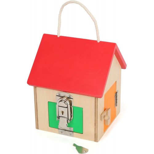  Small Foot Wooden Toys Compact House of Locks playset Designed for Children 3+