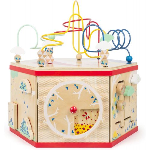  Small Foot Wooden Toys XL Activity Center 7-in-1 Iconic Motor Skills Move it! playset Designed for Children 12+ Months