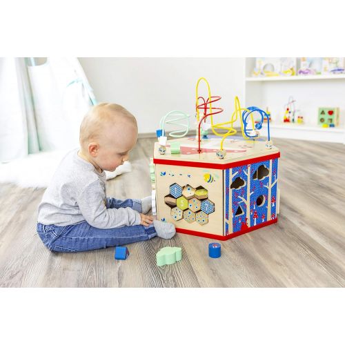  Small Foot Wooden Toys XL Activity Center 7-in-1 Iconic Motor Skills Move it! playset Designed for Children 12+ Months