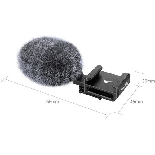  SmallRig Cold Shoe Adapter with Windshield for Sony ZV-E10 and ZV-1