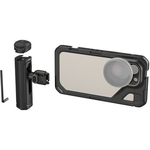  SmallRig Mobile Video Cage Kit with Single Handle for iPhone 15 Pro Max