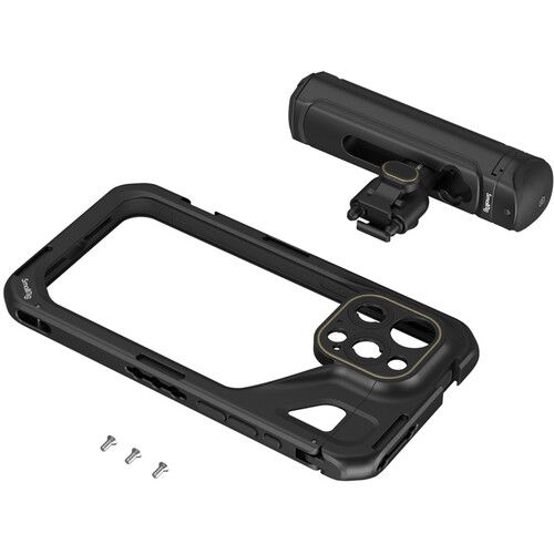  SmallRig Mobile Video Cage Kit with Single Handle for iPhone 15 Pro Max