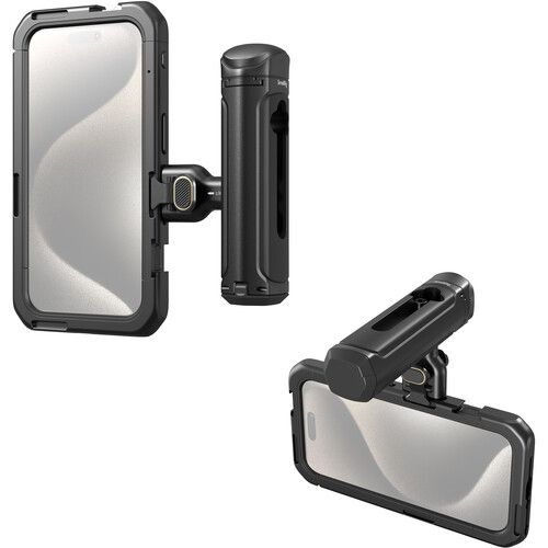  SmallRig Mobile Video Cage Kit with Single Handle for iPhone 15 Pro