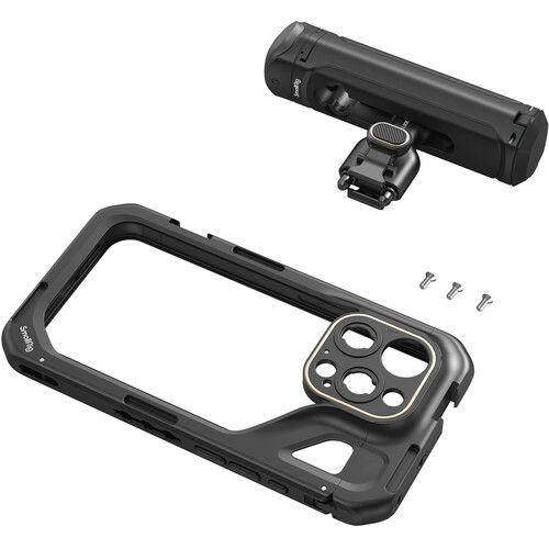  SmallRig Mobile Video Cage Kit with Single Handle for iPhone 15 Pro