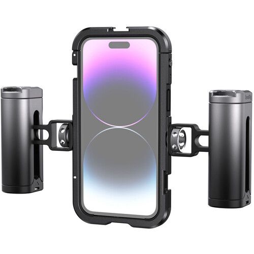  SmallRig Mobile Video Cage Kit with Dual Handles for iPhone 14 Pro Max