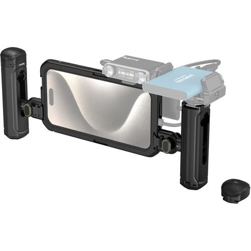  SmallRig Mobile Video Cage Kit with Dual Handles for iPhone 15 Pro Max