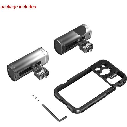  SmallRig Mobile Video Cage Kit with Dual Handles for iPhone 14 Pro