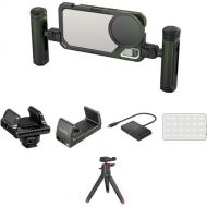 SmallRig x Brandon Li Special Mobile Video Cage Kit with Dual Handles and Filmmaking Accessories for iPhone 15 Pro Max