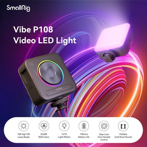  SmallRig Vibe P108 RGB Video Light