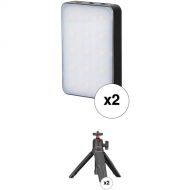 SmallRig RM75 Mini On-Camera LED Video 2-Light Kit with Tripod Stands
