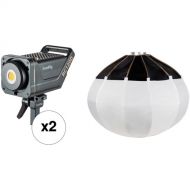 SmallRig RC120D Point-Source Video 2-Light Kit with RA-L90 Lantern Softbox