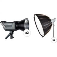 SmallRig RC220D Video 2-Light Kit with RA-D85 Parabolic Softboxes