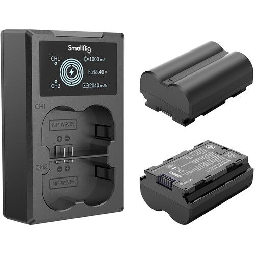  SmallRig NP-W235 2-Battery Kit with Dual Charger