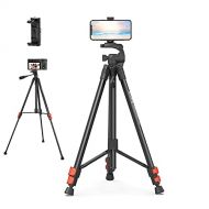 SmallRig Selection 61.8” Camera Tripod with Travel Bag,Cell Phone Tripod with Wireless Remote and Phone Holder, Lightweight Aluminum Travel Tripod Fit for Nikon, for Canon, DSLR Ca