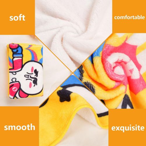  Smallbeefly Luoiaax Boys Throw Blanket Abstract Transportation Types for Toddlers Car Ship Truck Scooter Train Aeroplane Warm Microfiber All Season Blanket for Bed or Couch Multicolor