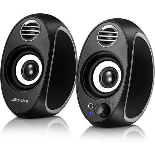  [아마존베스트]Smalody 10W Computer Speakers, BONKS PC Powered Speakers USB Speaker Monitor Speakers for Desktop Computer/PC/TV/Laptop Gaming Speaker