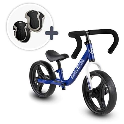  [아마존베스트]SmarTrike smarTrike Folding Balance Bike with Safety Gear for 2-5 Years Old, Blue