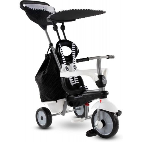  [아마존베스트]smarTrike Vanilla Plus Toddler Tricycle for 1,2,3 Year Olds - 4 in 1 Multi-Stage Trike, Black & White