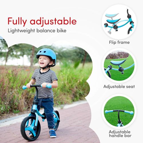  smarTrike Toddler Balance Bike 2,3,4,5 years old - Lightweight & Adjustable kids Balance Bike, Blue, Small, Model Number: 105-0300