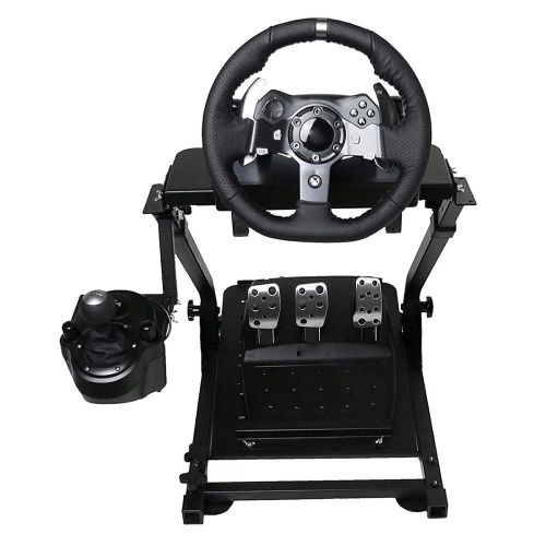  Smarketbuy Racing Wheel Stand Height Adjustable Driving Simulator Cockpit Compatible with Logitech G25, G27, G29, G920 Gaming Cockpit (G920)