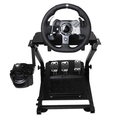  SmarketBuy Racing Wheel Stand Height Adjustable Driving Simulator Cockpit Compatible with Logitech G25, G27, G29, G920 Gaming Cockpit (G920)