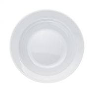 Smart And Cozy 6-Piece Pasta/Salad/Soup PLATES, White Porcelain, Restaurant&Hotel Quality, size 9