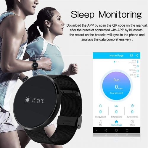  Smart Bracelet Tx Touch Screen Sports Smart Wristwatch IP67 Waterproof Sleep Monitoring/Anti-Lost/Heart Rate Pedometer for Android iOS for Women Men