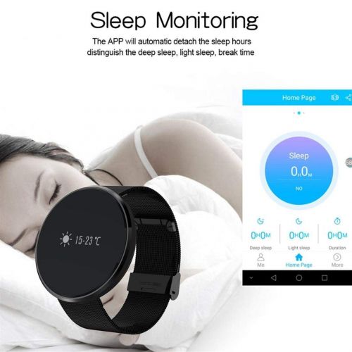  Smart Bracelet Tx Touch Screen Sports Smart Wristwatch IP67 Waterproof Sleep Monitoring/Anti-Lost/Heart Rate Pedometer for Android iOS for Women Men