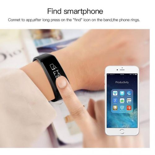  Smart Bracelet LL-Heart Rate Smart Wristbands Touch Bracelet Bluetooth Passometer Sports Fitness Tracker for iPhone Andriod Phone