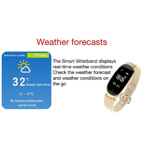  Smart Bracelet Fitness Tracker, Waterproof Sports Bracelet - Heart Rate Blood Pressure Monitor Watch - Multi-Function Sports Bracelet