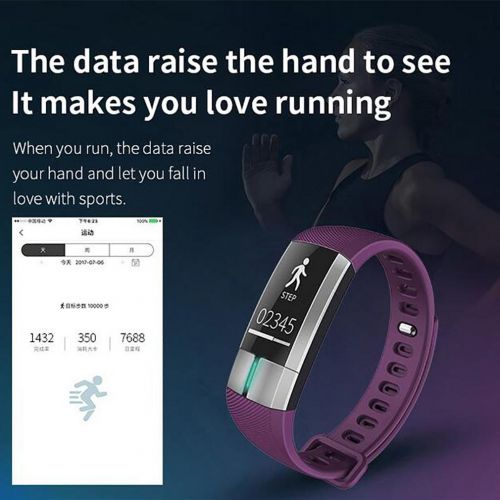  Smart Bracelet LL-PPG+ECG OLED Touch Screen Bracelet Fitness Blood Pressure Heart Rate Monitor Band wear Pedometer Sports