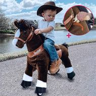 Smart Gear Pony Cycle Chocolate, Light Brown, or Brown Horse Riding Toy: 2 Sizes: Worlds First Simulated Riding Toy for Kids Age 4-9 Years Ponycycle Ride-on Medium