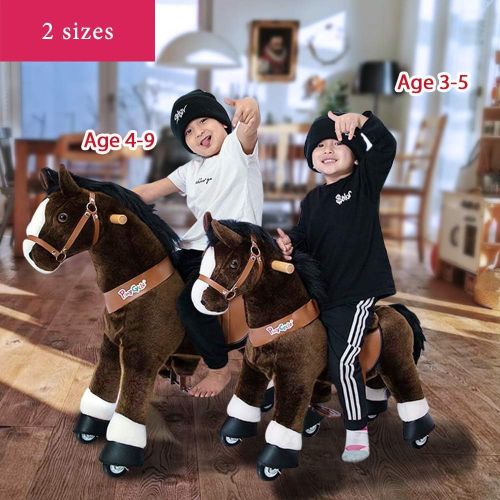  Smart Gear Pony Cycle Chocolate, Light Brown, or Brown Horse Riding Toy: 2 Sizes: Worlds First Simulated Riding Toy for Kids Age 4-9 Years Ponycycle Ride-on Medium