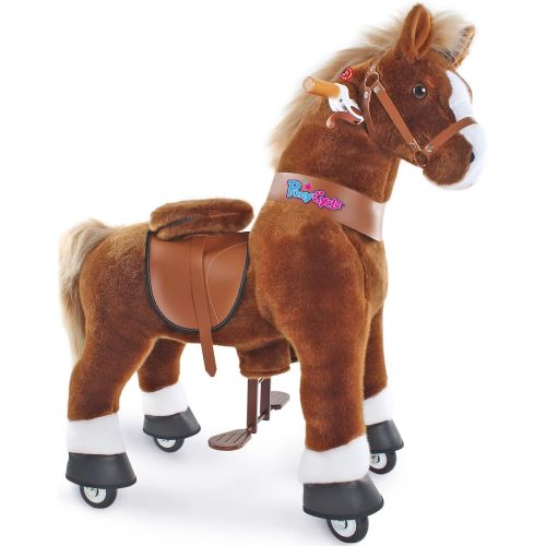  Smart Gear Pony Cycle Chocolate, Light Brown, or Brown Horse Riding Toy: 2 Sizes: Worlds First Simulated Riding Toy for Kids Age 4-9 Years Ponycycle Ride-on Medium