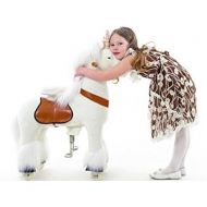 Smart Gear Pony Cycle White Unicorn Ride on Toy: 2 Sizes: Worlds First Simulated Riding Toy for kids Age 4-9 Years Ponycycle ride-on medium