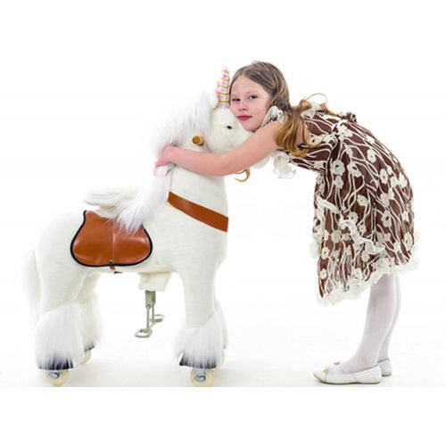  Smart Gear Pony Cycle White Unicorn Ride on Toy: 2 Sizes: Worlds First Simulated Riding Toy for kids Age 4-9 Years Ponycycle ride-on medium