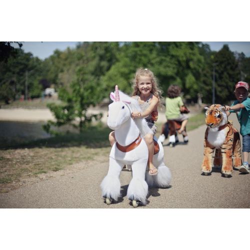  Smart Gear Pony Cycle White Unicorn Ride on Toy: 2 Sizes: Worlds First Simulated Riding Toy for kids Age 4-9 Years Ponycycle ride-on medium