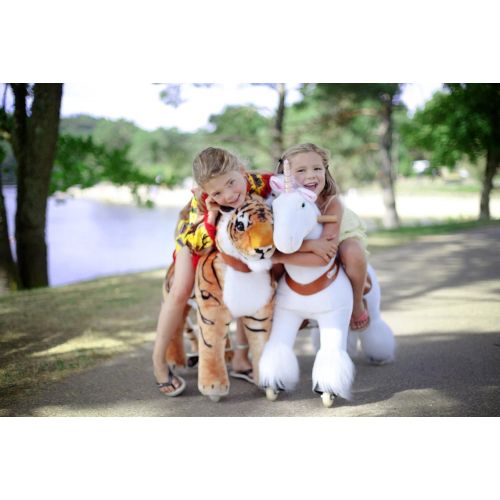  Smart Gear Pony Cycle White Unicorn Ride on Toy: 2 Sizes: Worlds First Simulated Riding Toy for kids Age 4-9 Years Ponycycle ride-on medium