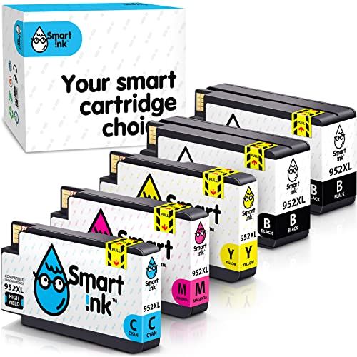  Smart Ink Compatible Ink Cartridge Replacement for HP 952XL 952 XL (5 Combo Pack) to use with OfficeJet Pro 8710 8720 8740 8715 8210 7740 7720 8700 8730 8725 (2 Black, Cyan, Magent