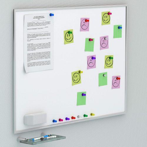  Smart Magnets SmartMagnets 10-pcs Clear Magnetic Pushpins | Magnetic Dots is a Small Thumbtack Magnets for Classroom, Office, Magnetic Dry Erase Board, White Board, Map Magnets or Cute Kitchen M