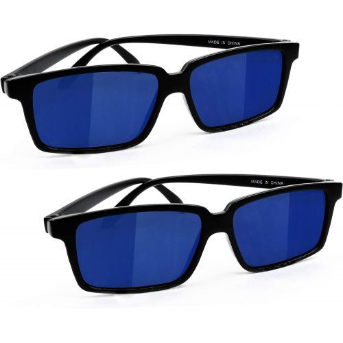  [아마존베스트]Smart Novelty Spy Glasses Rear View Mirror Vision See Behind You Sunglasses for Kids - Pack of 2 Rearview Spy Sunglasses
