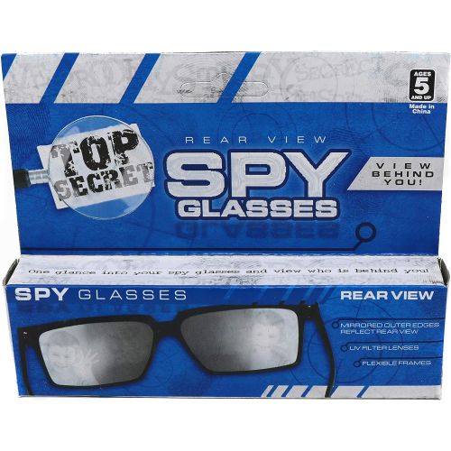  [아마존베스트]Smart Novelty Spy Glasses Rear View Mirror Vision See Behind You Sunglasses for Kids - Pack of 2 Rearview Spy Sunglasses