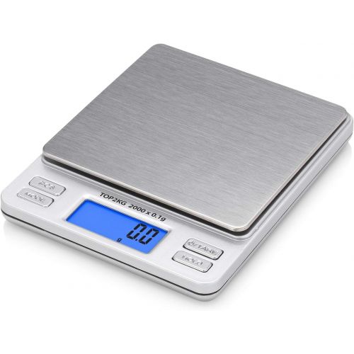  [아마존베스트]Smart Weigh Digital Pro Pocket Scale with Back-Lit LCD Display,Jewelry Scale, Coffee Scale, Food Scale with Tare, Hold and Counting Function, 2000 x 0.1gram